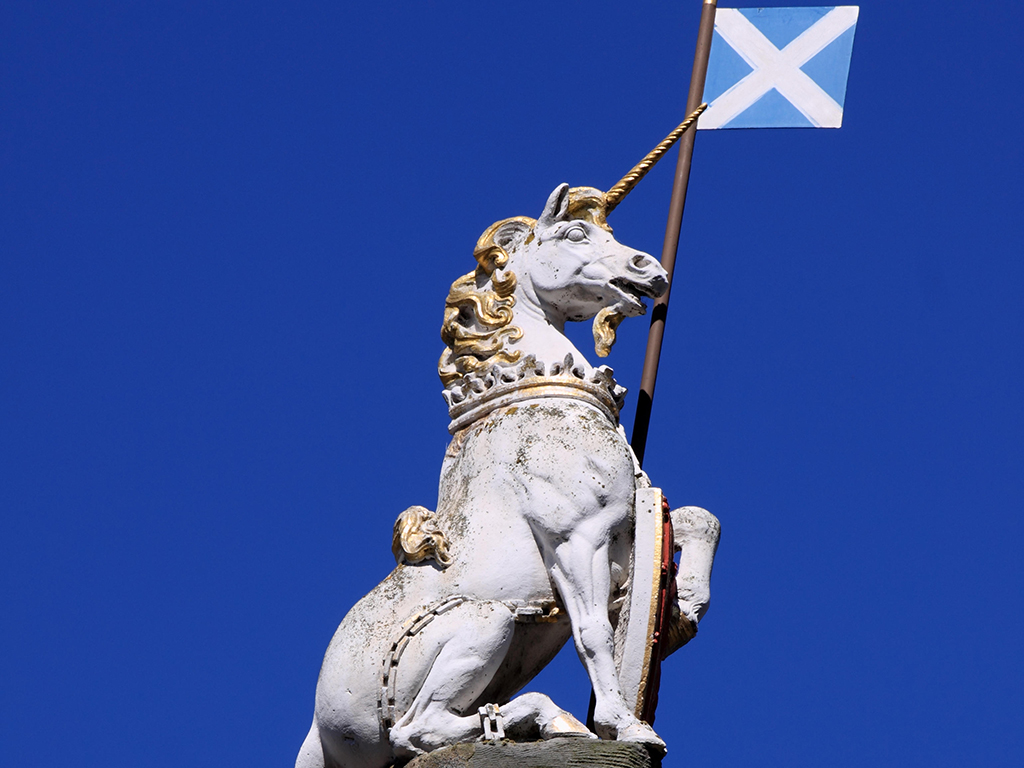 Símbolos da Escócia – De unicórnios a guerras com música - German Routes by  Tati